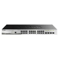 D-Link DGS-1210-28PMEE 28-portos PoE kapcsoló menedzselt rackbe szerelhető 4x SFP #1