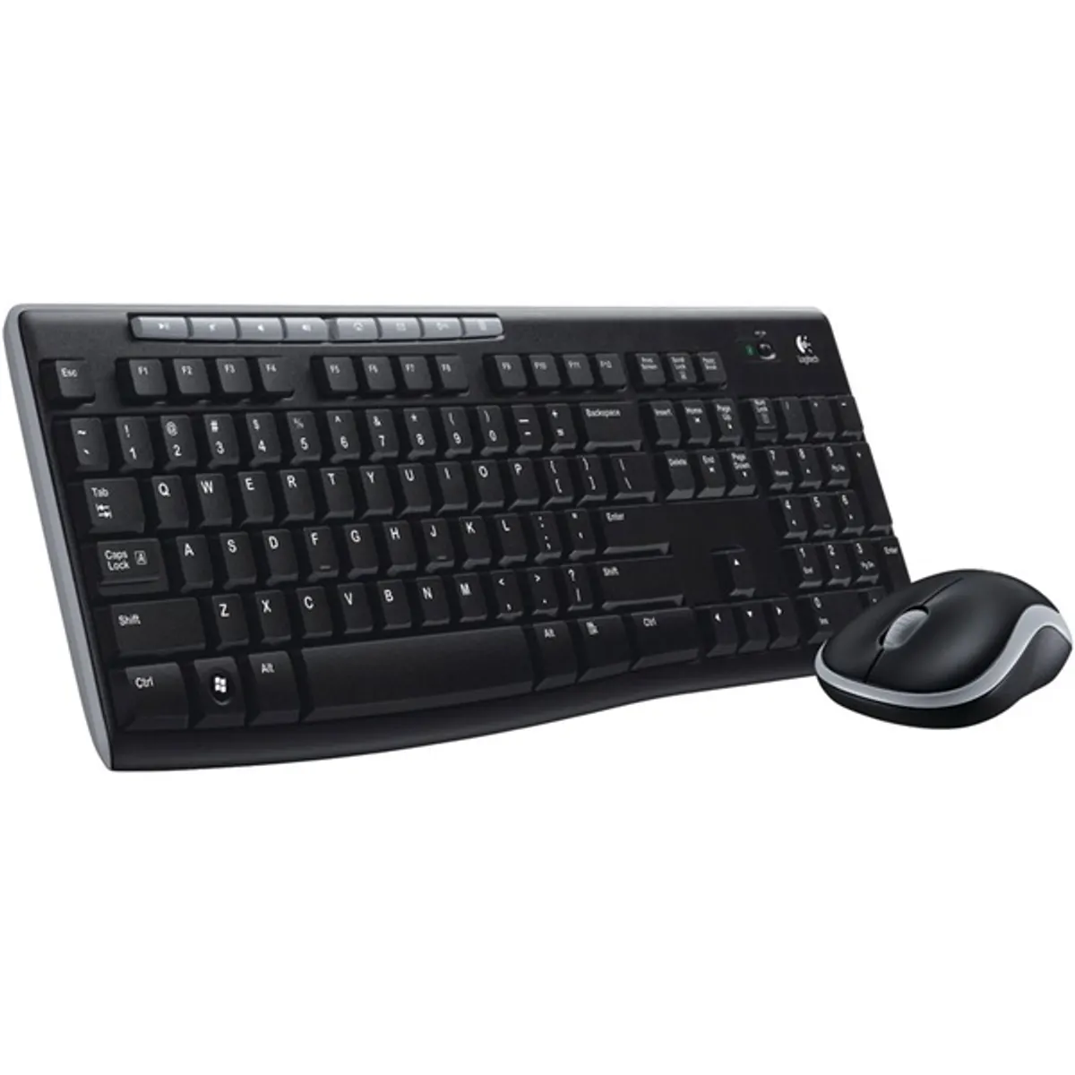 Logitech 920-004526 MK270 vezeték nélküli billentyűzet és egér 3 gombos optikai Windows Linux HU layout Multimédiás #1