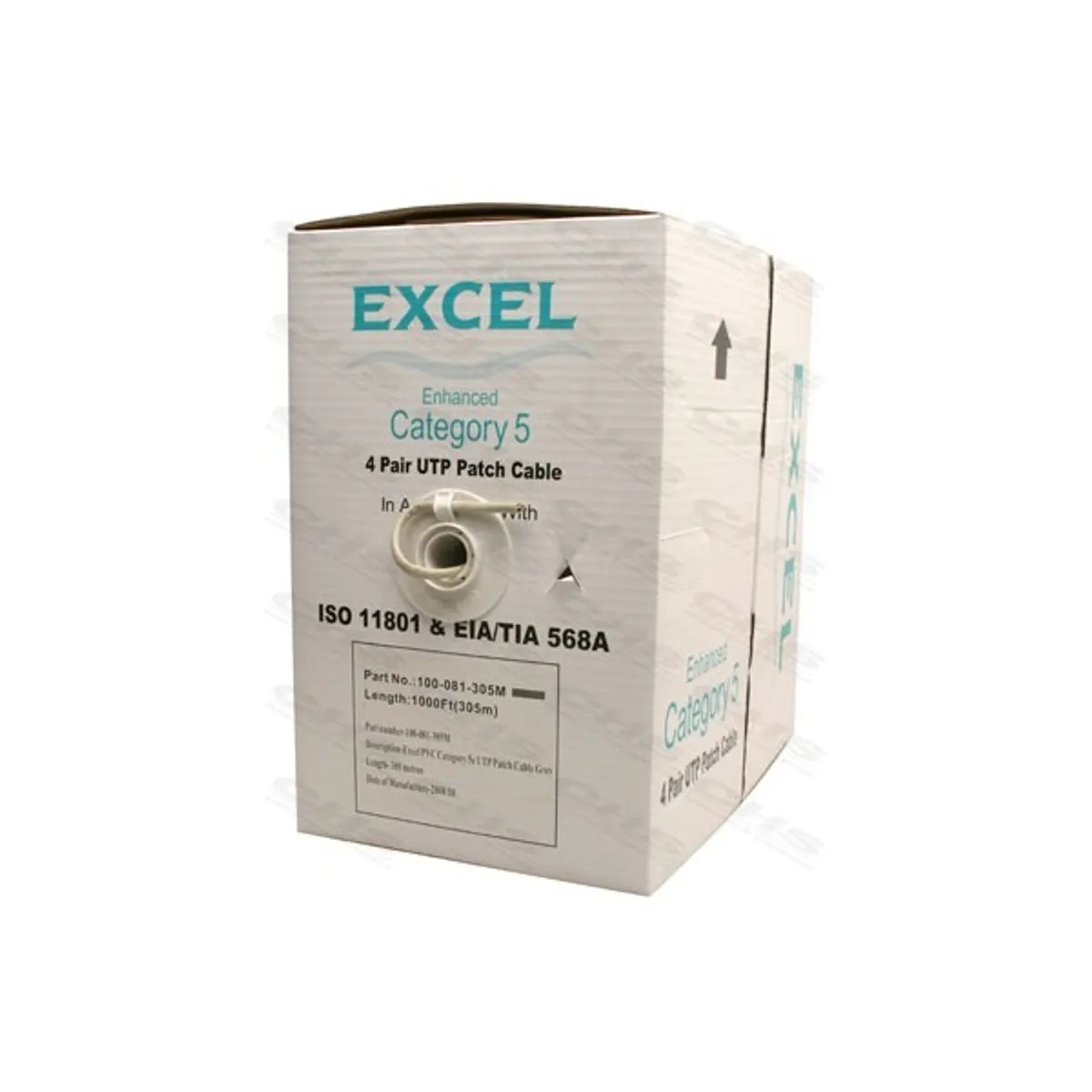 EXCEL 100-065 Cat5e UTP PVC 305 m szürke #2