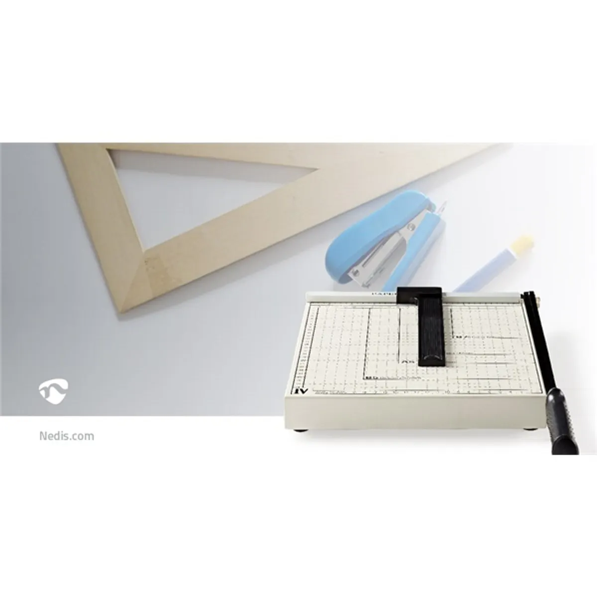 Nedis PACU110A4 papírvágógép vágóasztal 250x300 mm vágási méret 210x297 mm biztonsági zár #8
