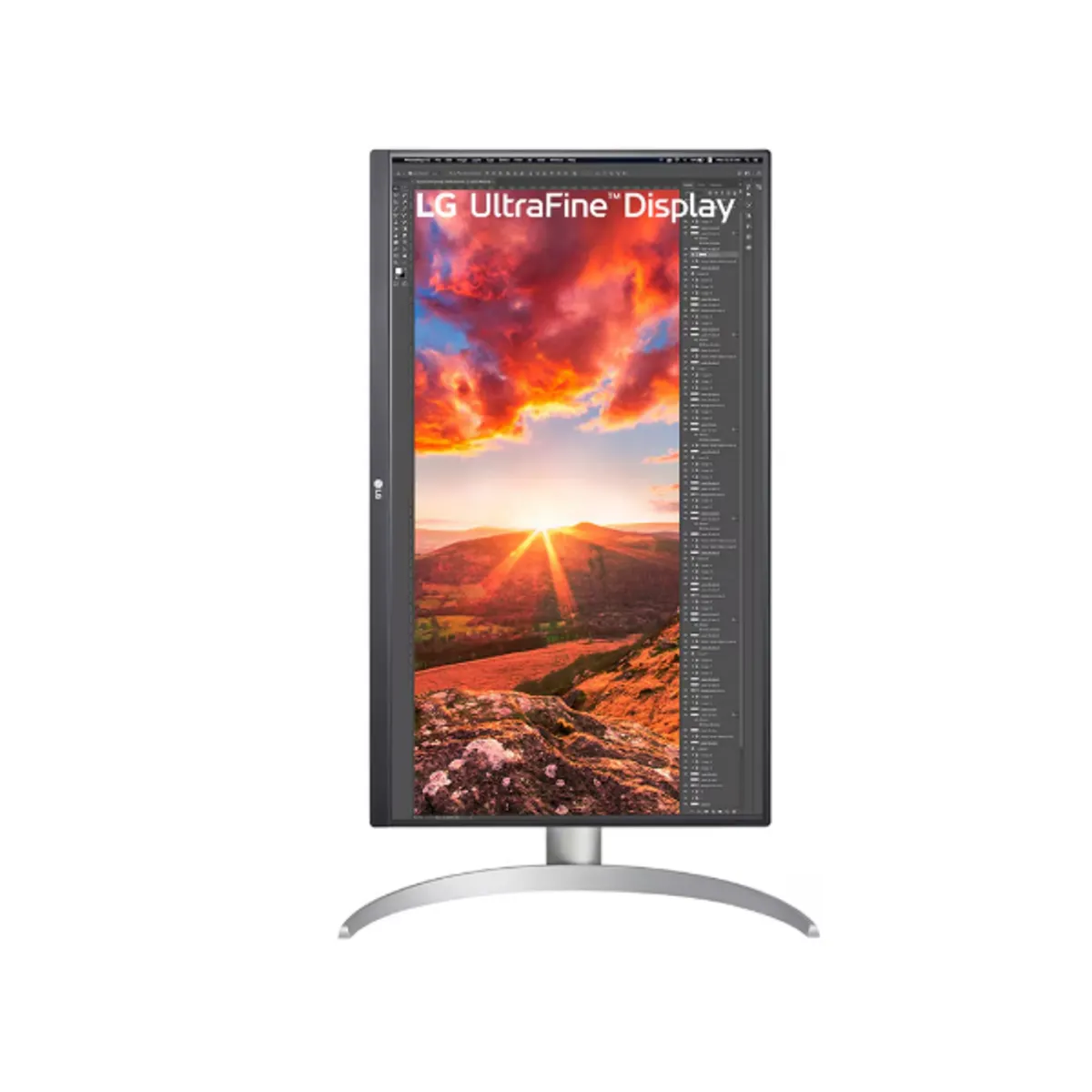 LG MON 27UP850K-W.AEU 27UP850K 27" UHD 3840x2160 IPS HDR 60Hz 5ms HDMI DP USB-C Állítható magasság Dönthető Pivot VESA 100x100 #4