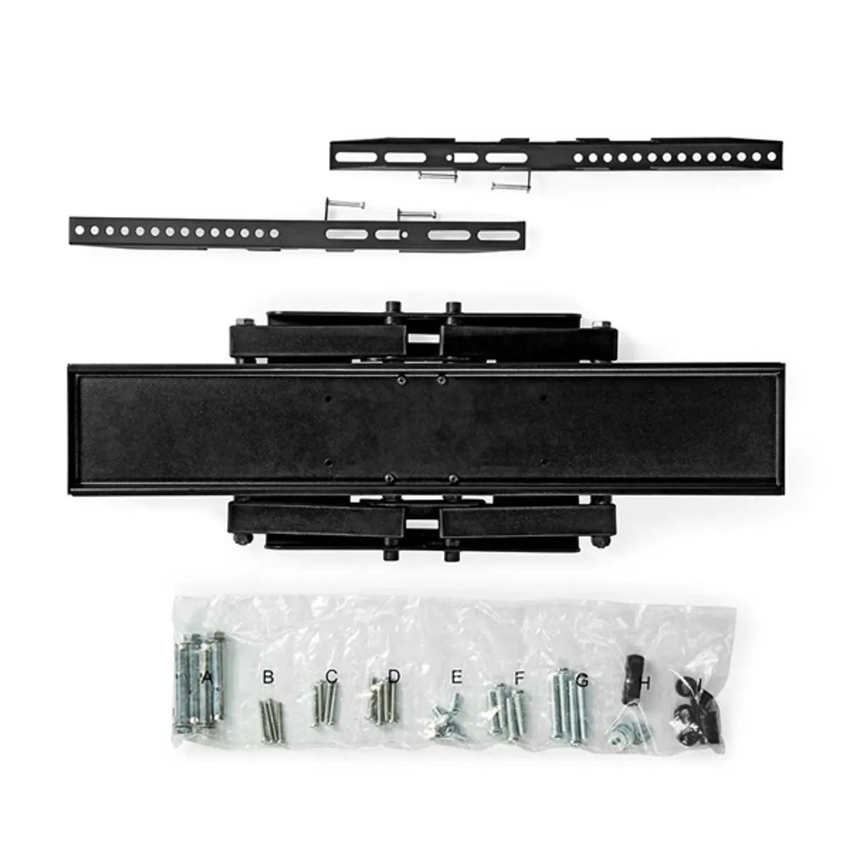 NEDIS TVWM3551BK fali TV-tartókonzol 37-80" 6 forgáspont 180° forgatható VESA 200x200-600x400 #8