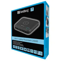 SANDBERG 420-57 All-in-1 Laptop Powerbank 24000mAh 12 adaptertippek vezeték nélküli gyorstöltés USB-C PD 2x USB-C 1x USB-A #8