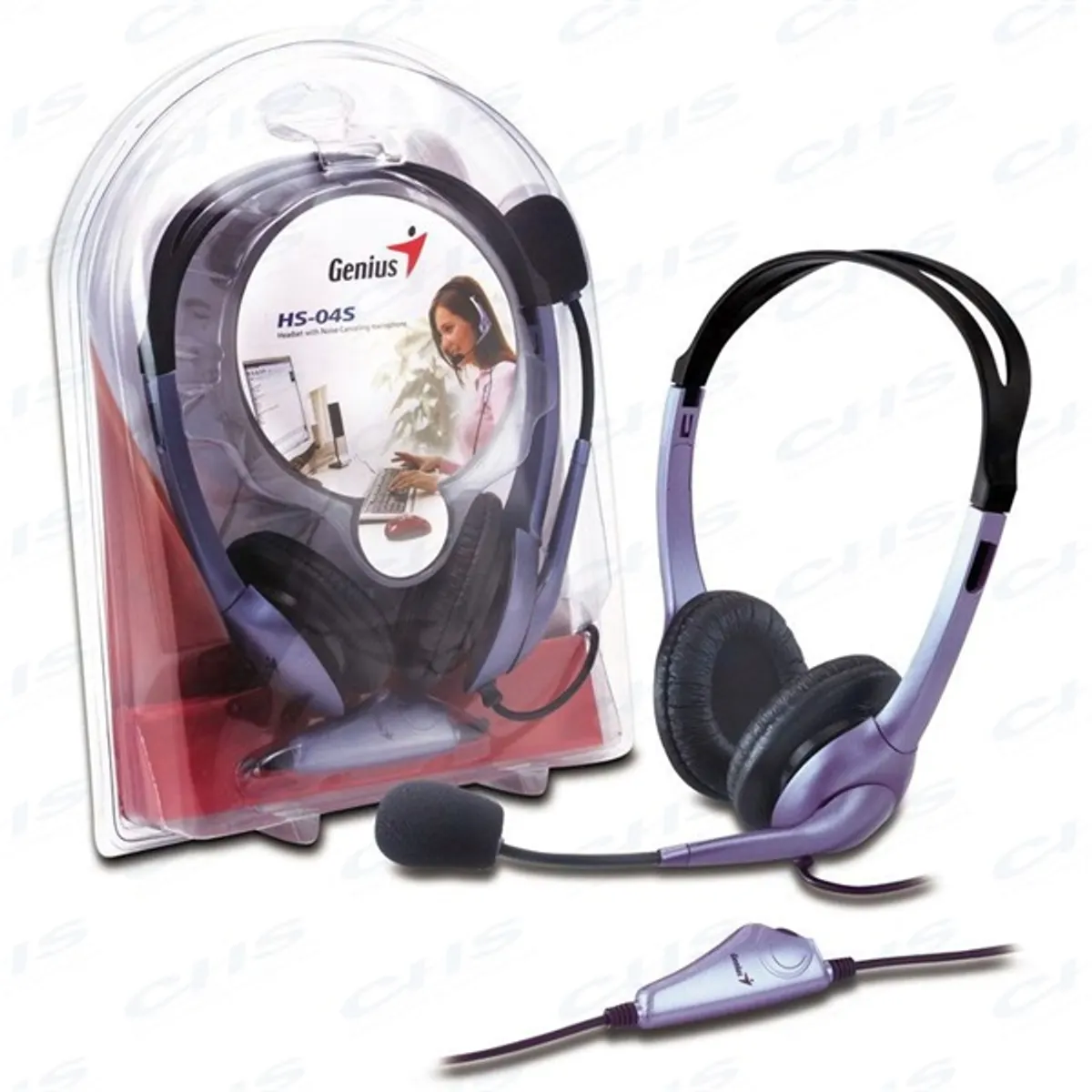 Genius HS-04S HS-04S fejhallgató 3,5 JACK stereo mikrofonos #1