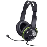 GENIUS HS-400A fejhallgató 3,5 mm jack mikrofonos sztereó zöld