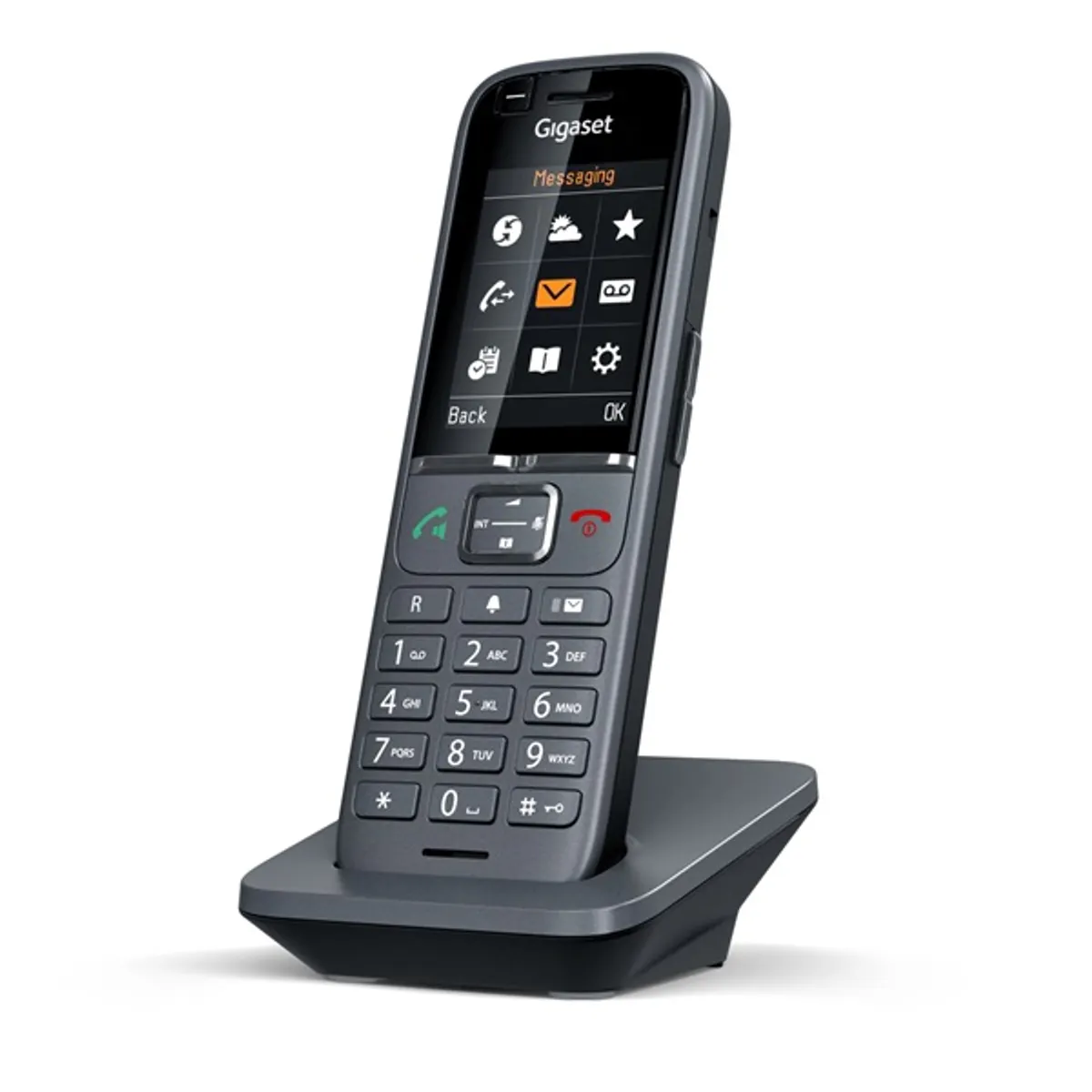 GIGASET S30852-H2974-R102 S700H PRO 2.4" megvilágított kijelző, Bluetooth 4.2, 13 óra beszélgetés, 320 óra készenlét, beltéri 50 m, kültéri 300 m, hotel funkció, IP40, fekete #3