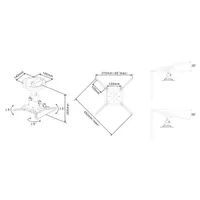 MULTIBRACKETS 7350073730735 M univerzális mennyezeti projektor tartó 600-1000 mm fehér max 20 kg #3