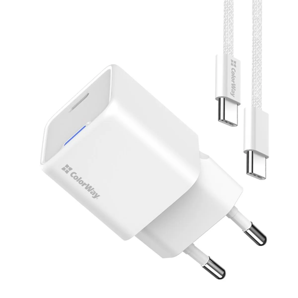 COLORWAY CW-CHS056PDC-WT GaN Mini 35W AC töltő USB-C PPS PD fehér #3