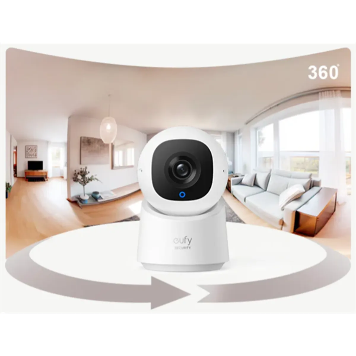 ANKER T8W11321 IndoorCam C220 2K éjszakai látás AI mozgáskövetés WiFi 2.4 GHz beltéri #4