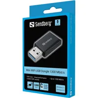 Sandberg 134-41 Mini wifi dongle AC1300 USB 3.0 MU-MIMO Beamforming Dual-Band RTL8812CU Windows 10, 11 #5
