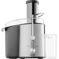 SENCOR SJE 1055SS Gyümölcscentrifuga 2 sebességfokozat 800 W rozsdamentes kivitel 75 mm széles adagoló 1,6 l rostgyűjtő edény #4