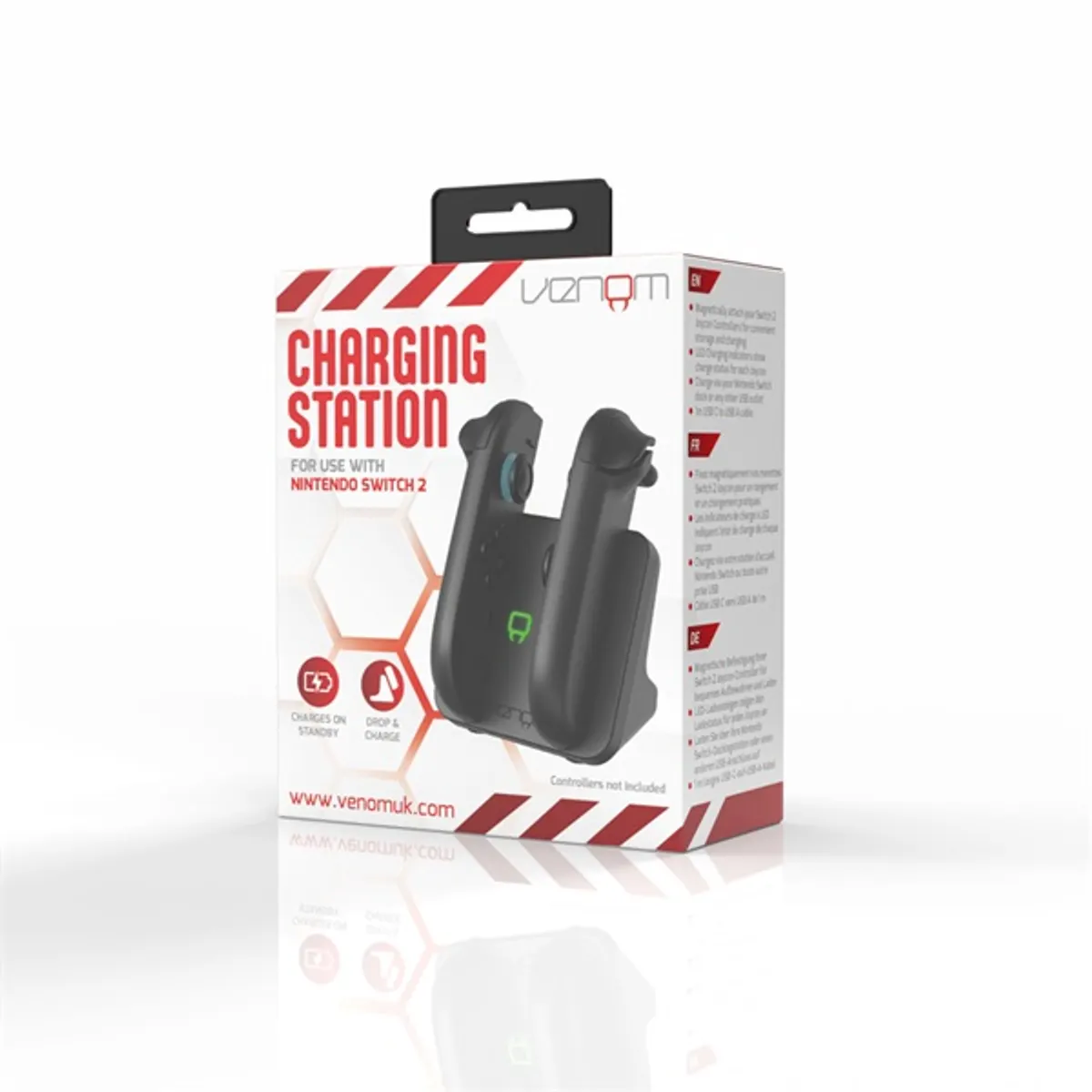 Venom VS4932 Nintendo Switch 2 Joy-Con töltőállomás zöld led jelzővel asztali usb-c töltésre és tárolásra #1