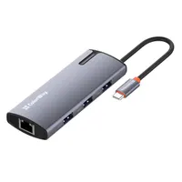 COLORWAY CW-HUB03 USB-elosztó dokkolóállomás USB-C PD 100W USB-A 3.0 x3 USB-A 2.0 RJ45 #5
