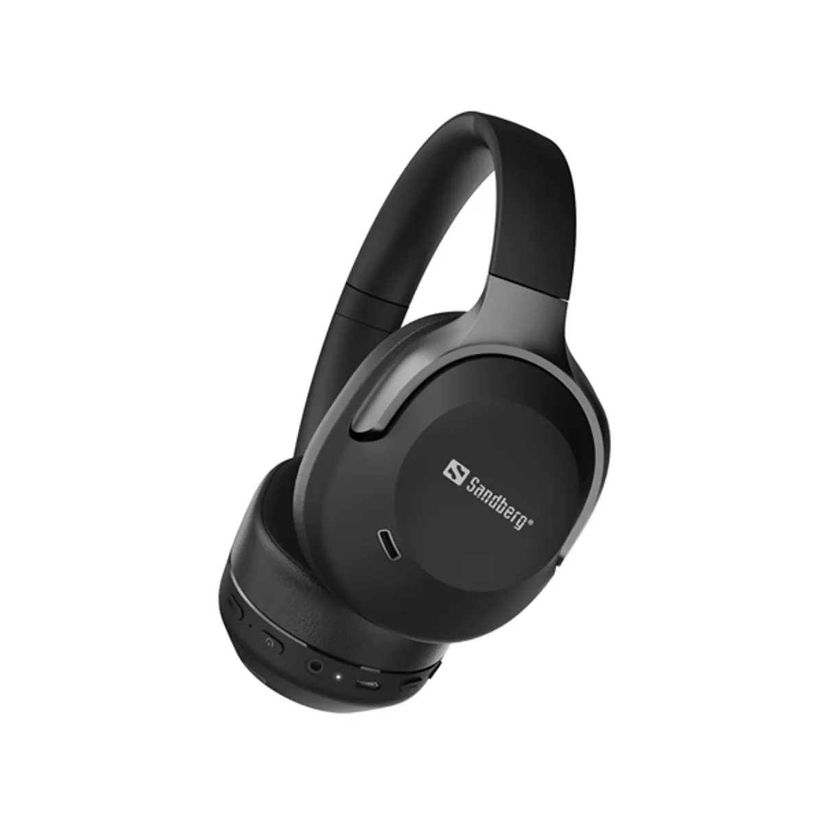 SANDBERG 126-53 Fejhallgató ANC+ENC Bluetooth 6.0 3 mikrofonnal USB-C 40 mm #1