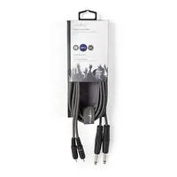 Nedis COTH23320GY30 sztereó audiokábel OnStage 2x 6,35mm jack - 2x RCA - 3 m - szürke - rugalmas #3