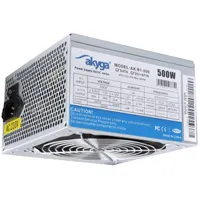 Akyga AK-B1-500 Alapvető ATX tápegység 500W 12cm ventilátor 24-tűs PCI-E 6 és 2 tűs SATA 3x, MOLEX 2x, mini-MOLEX 1x