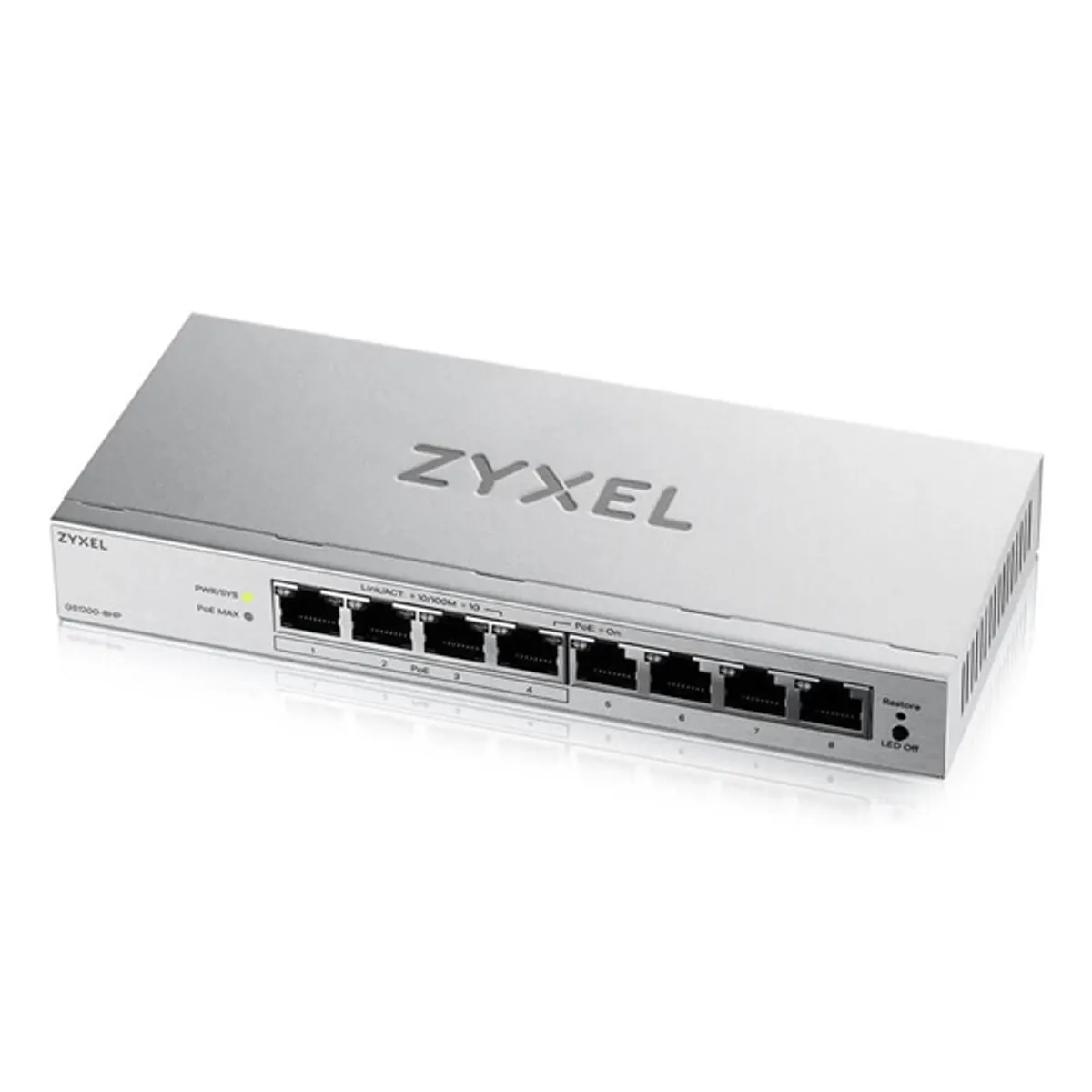 ZYXEL GS1200-8HPV3-EU0101F GS1200-8HPV3 8x Gigabit Ethernet PoE 4x PoE 60W web GUI #1
