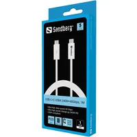 Sandberg 136-56 USB-C USB4 kábel 240W 40Gbps 1m #2