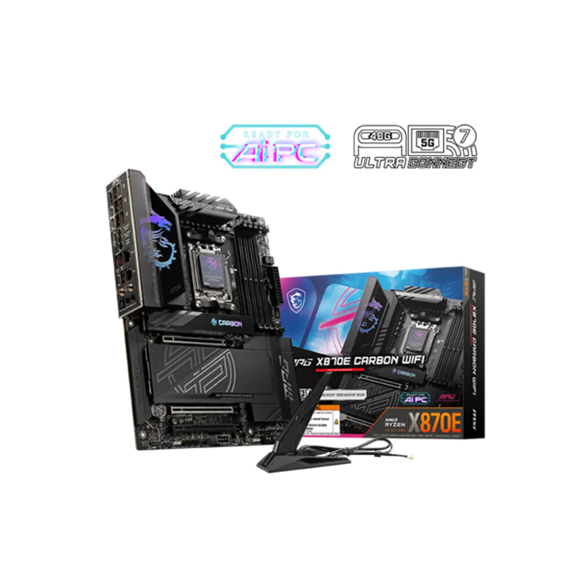 MSI PCC MPG X870E CARBON WIFI X870e carbon wifi am5 atx ddr5 m.2 3x pci-e x16 wifi hdmi 4x sata usb 3.1 #1