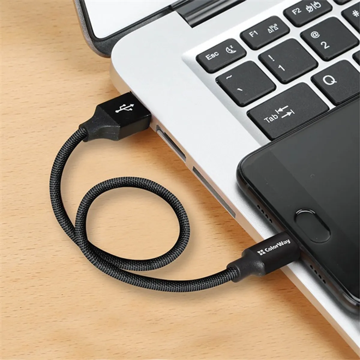 COLORWAY CW-CBUM048-BK USB-A to MicroUSB adat- és töltőkábel 0,25 m fekete #3
