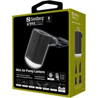 SANDBERG 420-93 Mini Air Pump Lantern Akku 1200mAh USB-C töltés 1-2 óra Fújás idő 15-20 perc Lámpa 3 mód #8