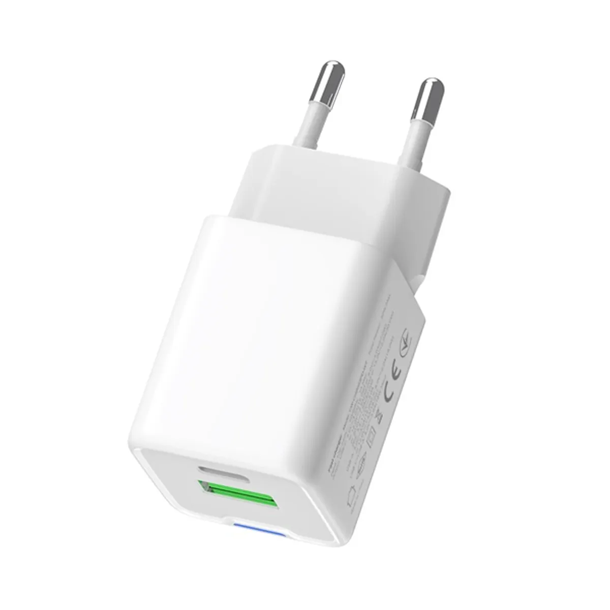 COLORWAY CW-CHS053PD-WT GaN Mini AC töltő 30W PD PPS USB-C és USB-A fehér #6