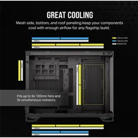 CORSAIR CC-9011265-WW 2500X mATX mid-tower edzett üveg fekete #4