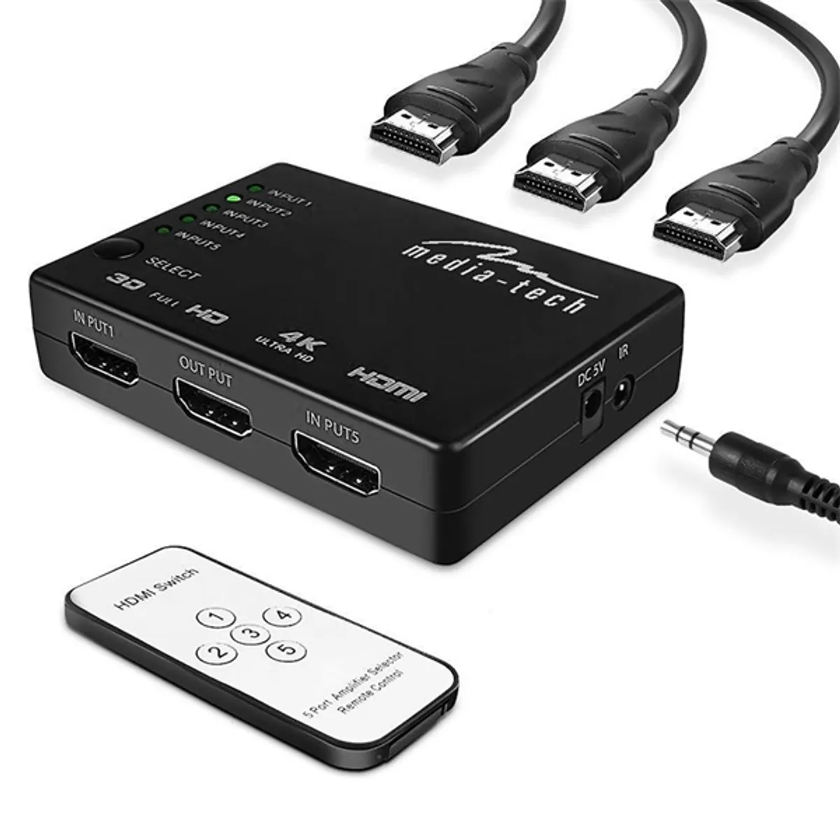Media-Tech MT5207 5x HDMI kapcsoló 4K #1