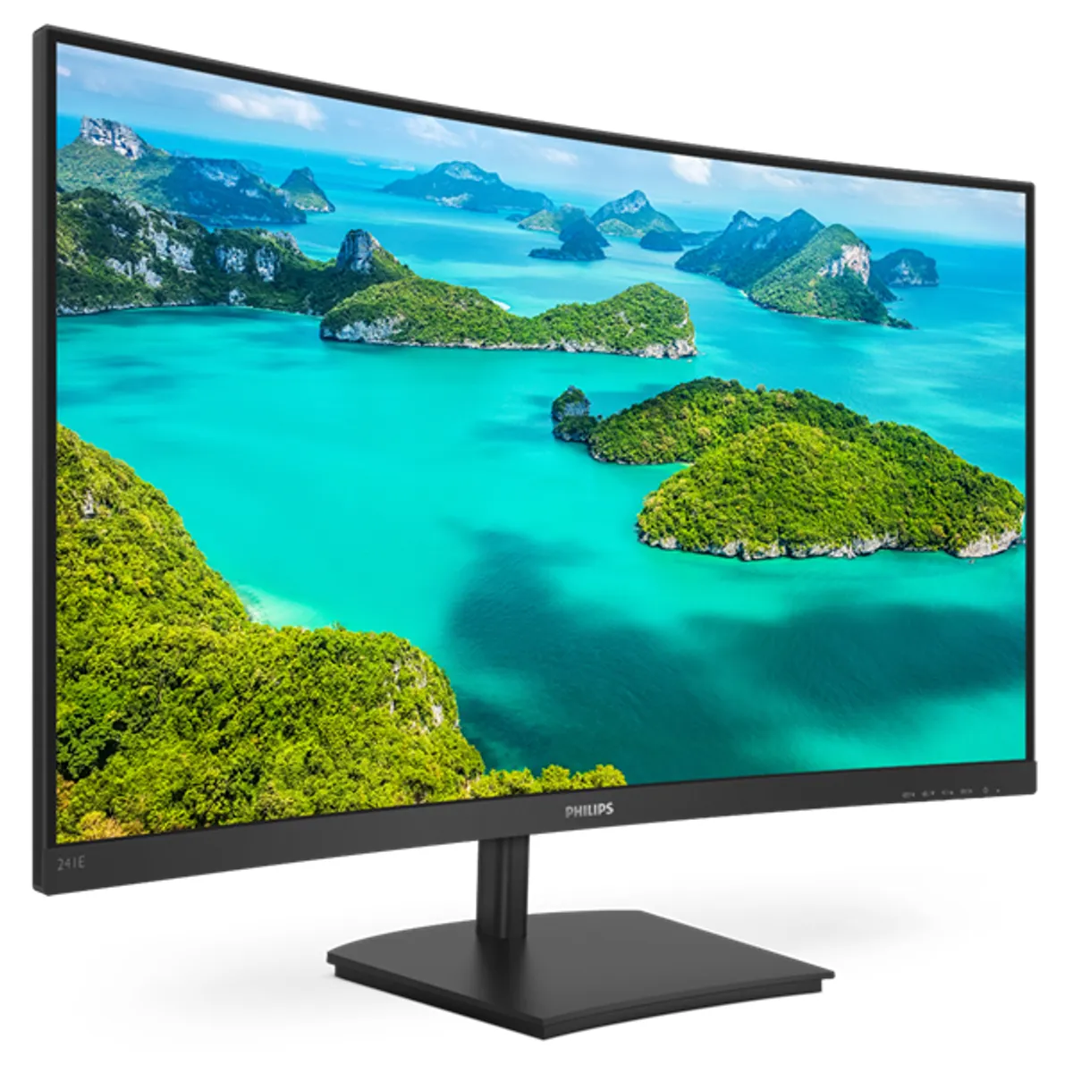 PHI MON 241E1SCA-00 monitor va 23.6" 1920x1080 75hz 4ms 3000:1 250 nits d-sub hdmi ívelt fekete #2