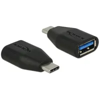 Delock 65519 USB-C típusú USB-A adapter fekete Gen 2 10 Gbps
