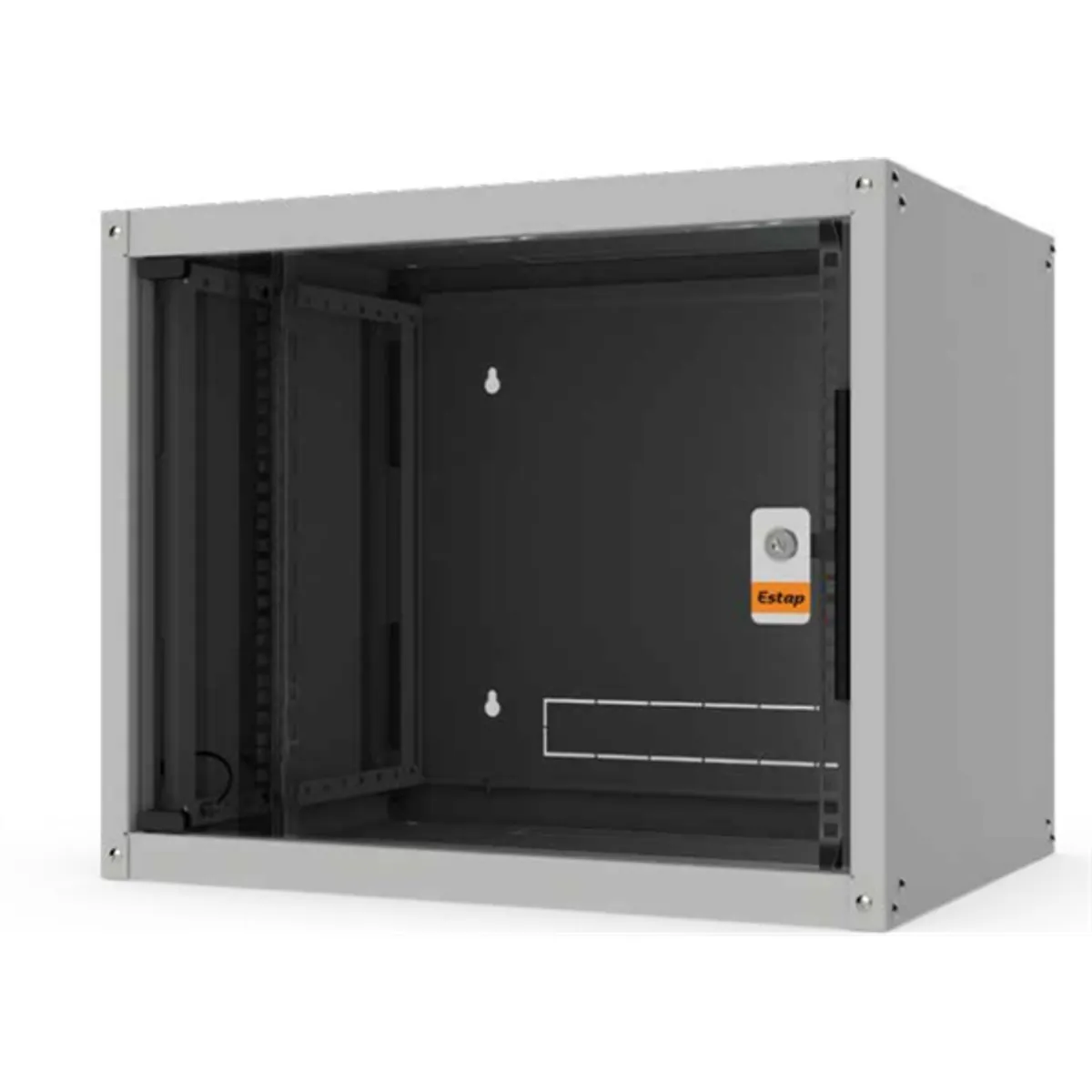 Legrand EVO20U6060 Rackszekrény 19" fali kivitel, 20U, 982x600x600, szürke, egyrekeszes, üvegajtós, készre szerelt, max 65 kg #1