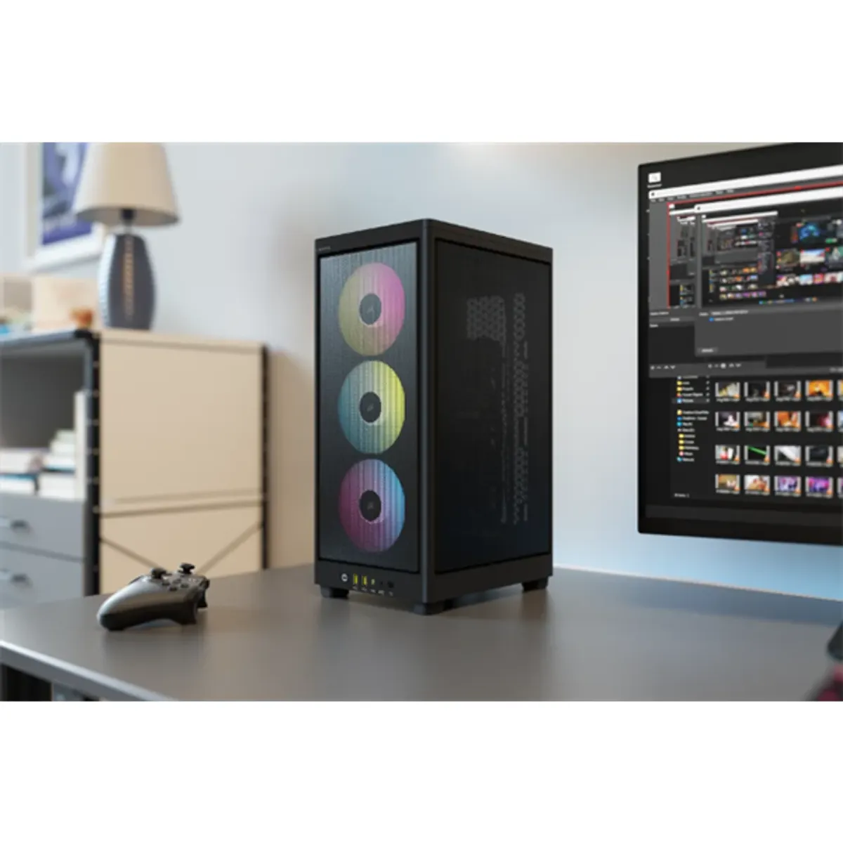 CORSAIR CC-9011246-WW 2000D rgb airflow Mini-ITX táp nélküli #9
