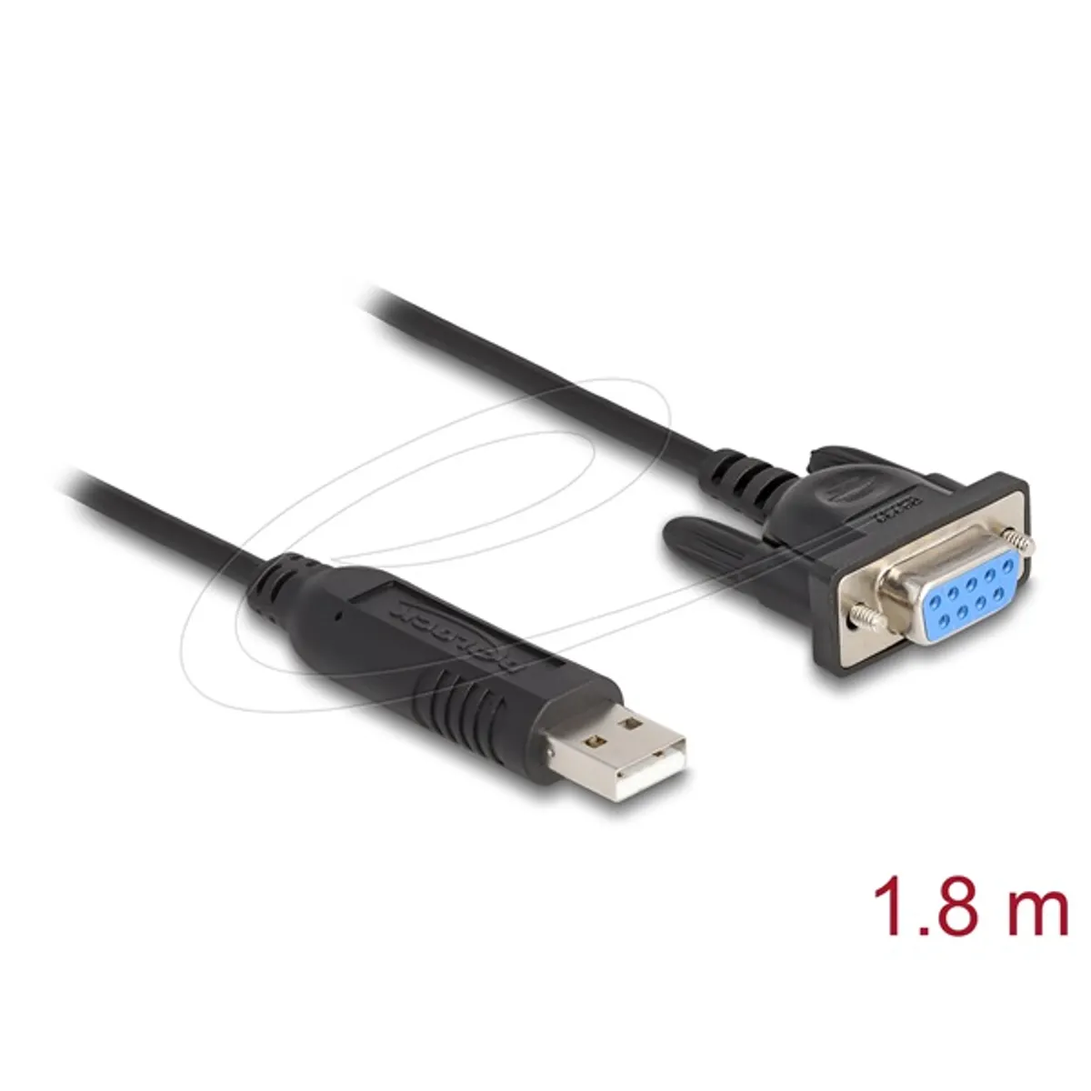 Delock 67382 USB-A és RS-232 közötti átalakító kábel 1,8 m fekete #1