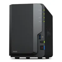 SYNOLOGY DS223 DiskStation 2 fiókos RTD1619B 2 GB DDR4 1 GbE 3x USB 3.2 Gen 1