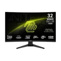 MSI DT 9S6-3DE04T-001 játékmonitor 31,5" 2560x1440 180 ívelt 100x100 VESA hdmi displayport usb-c fényerő 300 kontraszt 3500:1 fekete