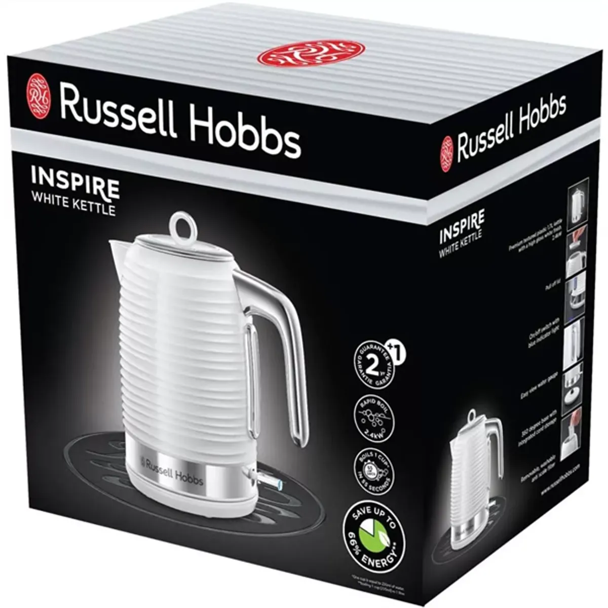 Russell Hobbs 24360-70 Inspire fehér elektromos vízforraló #5