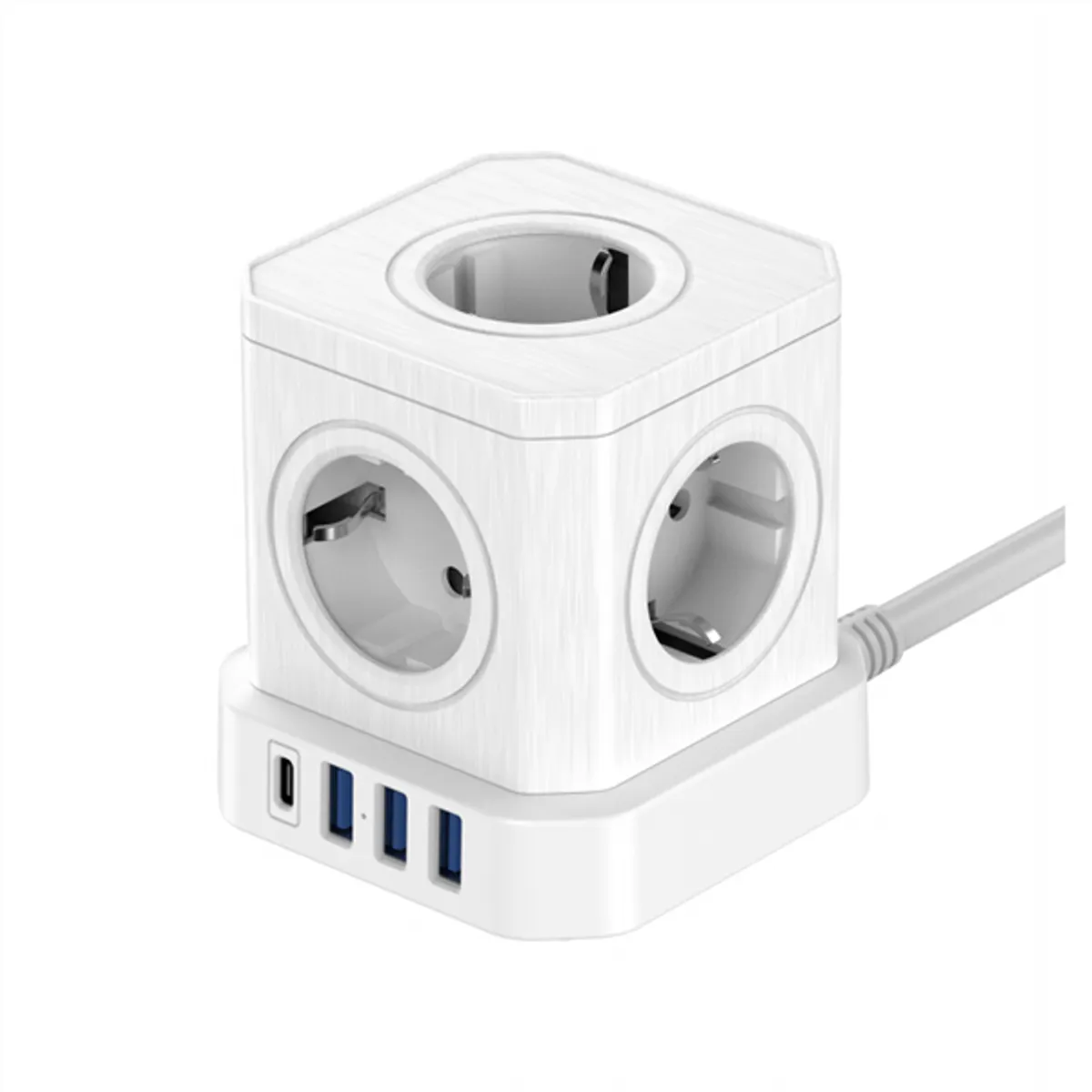 NEWELL NL4385 GaN Power Cube 9in1 5 AC 3 USB-A 1 USB-C 4000W 1.5m fehér #1