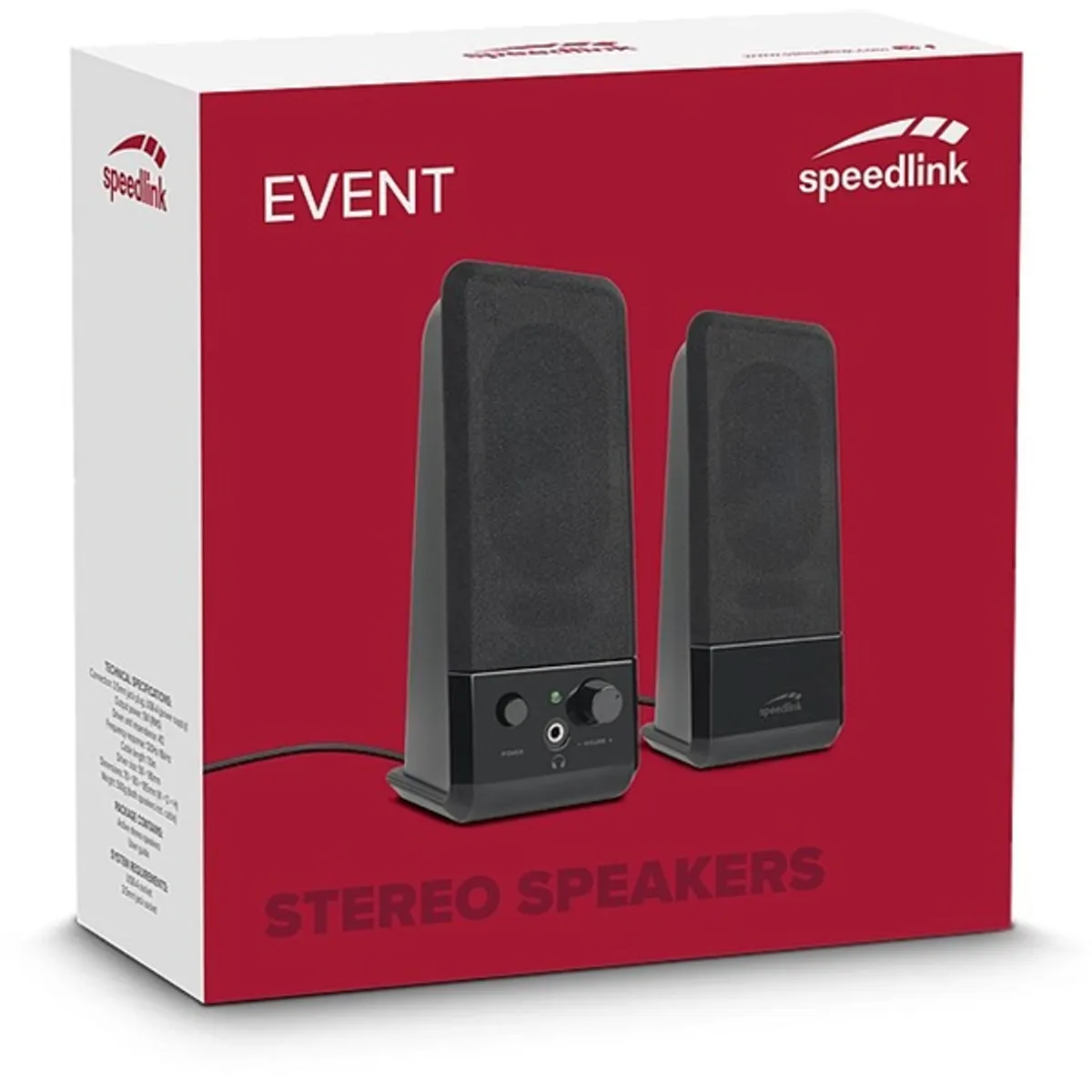 Speedlink SL-8004-BK Event 2.0 5W USB 3,5mm #3