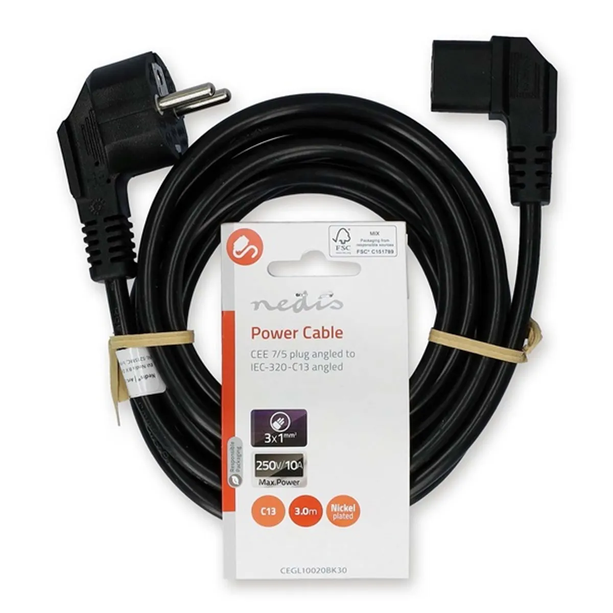 Nedis CEGL10020BK30 kábel fekete #1