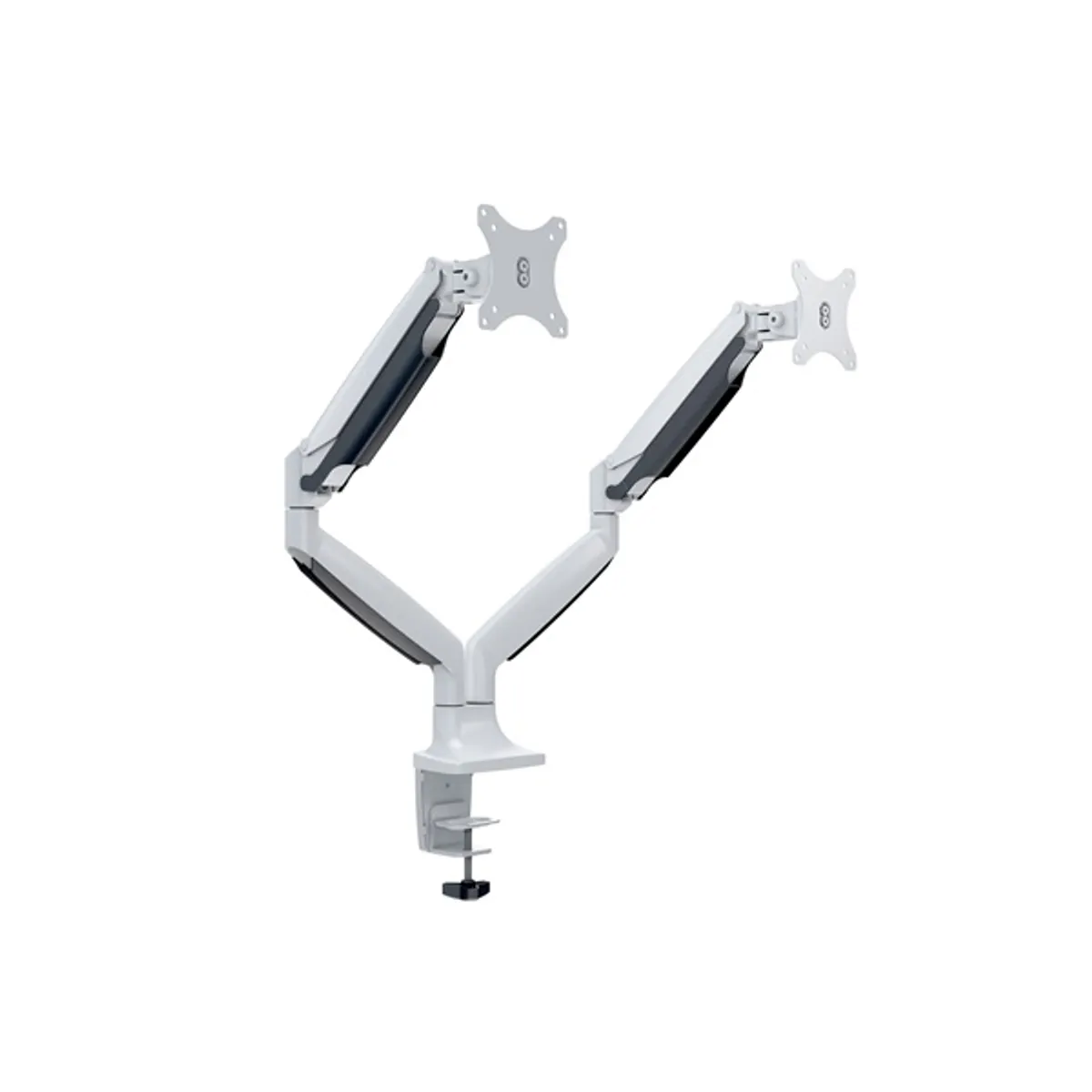 MULTIBRACKETS 7350073737086 M Deskmount Gas Spring Dual 15-27" fehér VESA 75x75/100x100 9 kg állítható magasság 170-505 mm dönthető #1