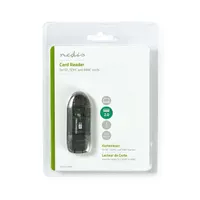 Nedis CRDRU2100BK kártyaolvasó USB 2.0 hub 4x USB port MMC SD SDHC SDXC #6