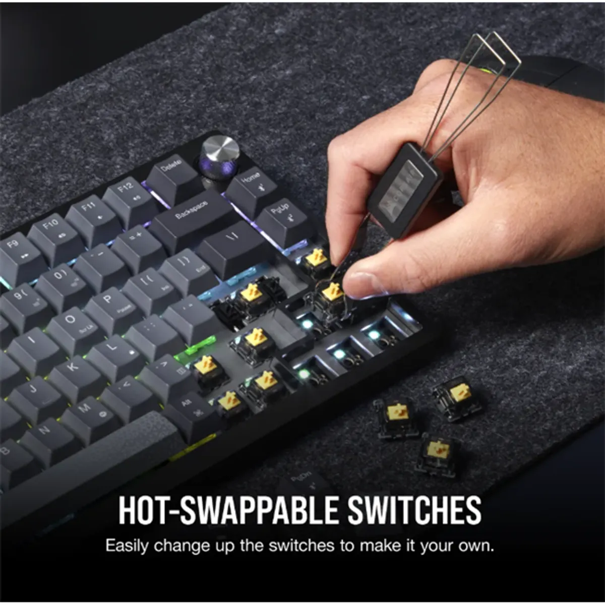 Corsair CH-91D401L-NA K65 Plus Wireless Mechanikus MX red #8