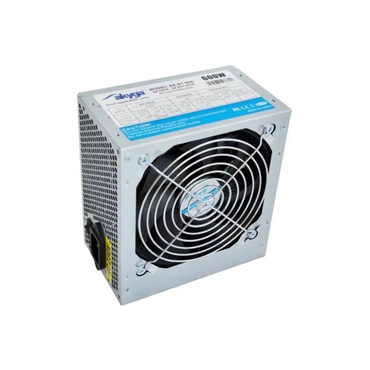 Akyga AK-B1-600 Alap ATX tápegység 600W 12 cm ventilátor #1