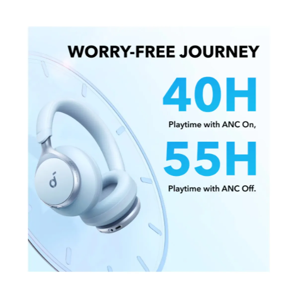 ANKER A3035G31 Soundcore Space One Vezeték nélküli fejhallgató mikrofonos univerzális kék #5