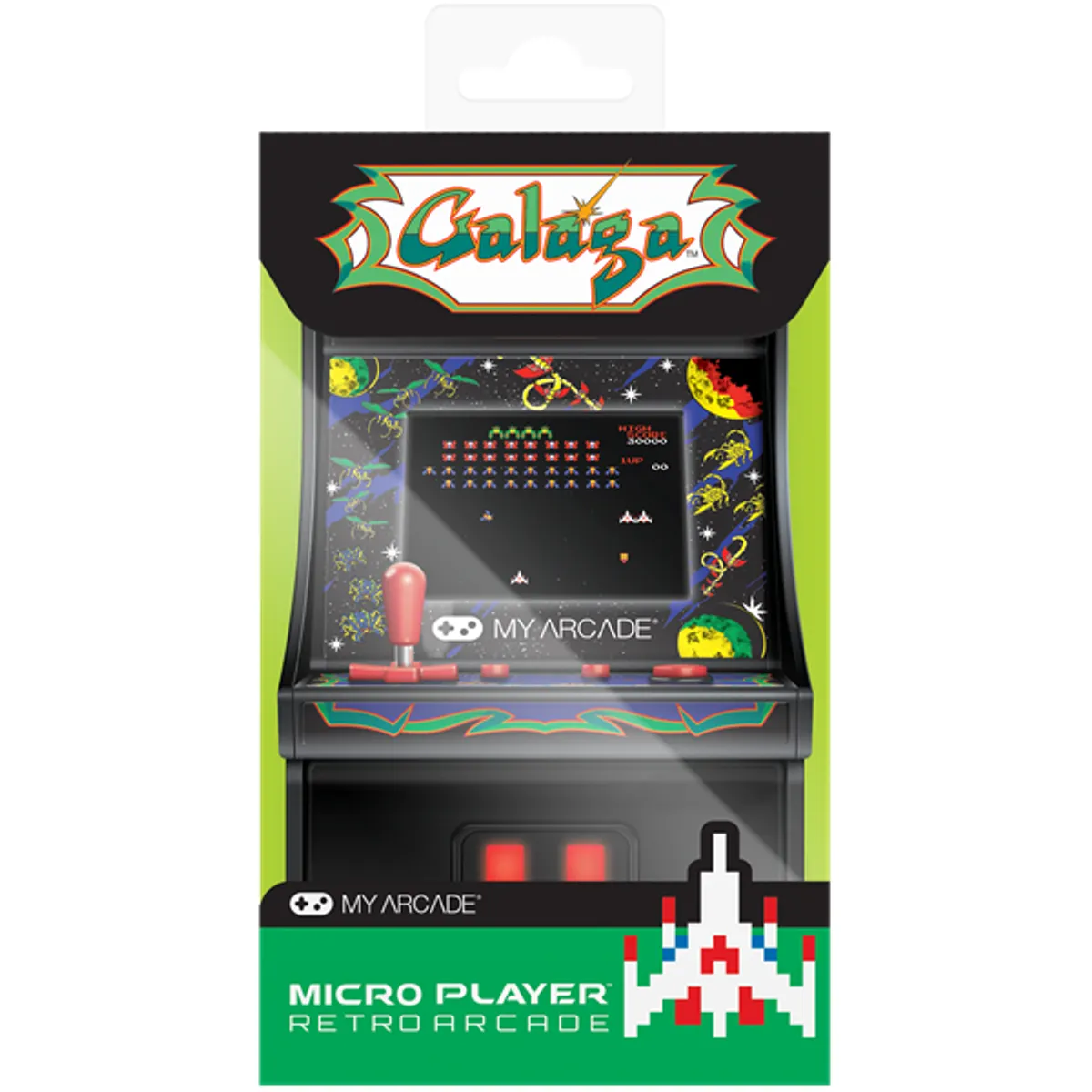 MY ARCADE DGUNL-3222 Galaga Micro Player 2.75" kijelző, kivehető joystick, külső hangszóró, 3,5 mm fejhallgató-csatlakozó #7
