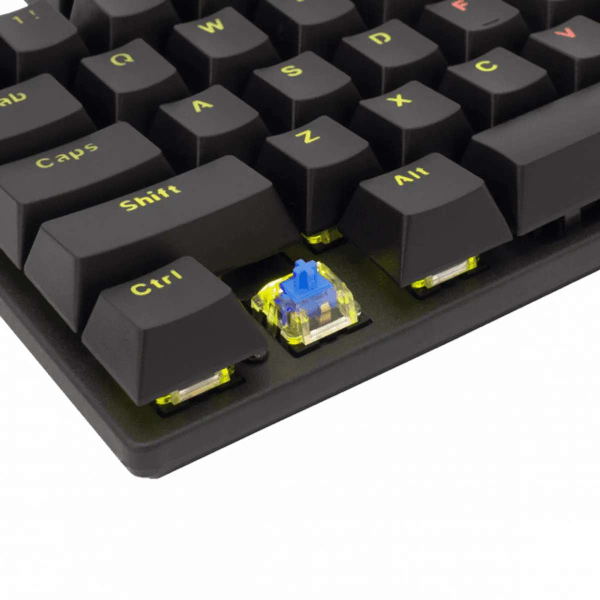 WHITESHARK GK-2106B/BL-HU Commandos mechanikus kék kapcsoló gamer billentyűzet fekete HU USB 2.0 tenkeyless RGB 12 üzemmód #2