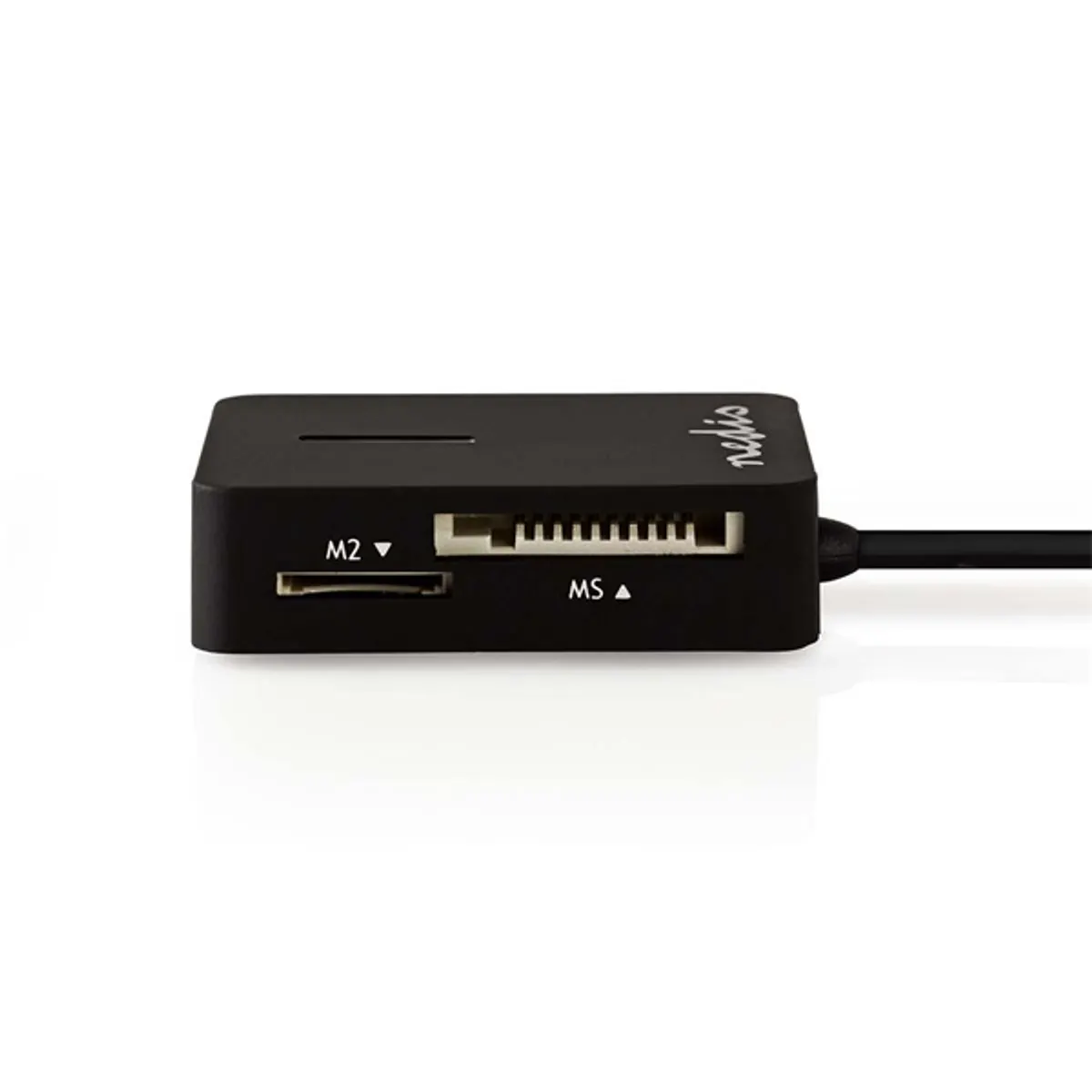 Nedis CRDRU2300BK kártyaolvasó USB 2.0 M2 MS PRO MS DUO Micro SD SD MMC RS-MMC Mini SD plug and play hordozható #3