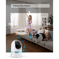 Anker T8410322 Eufy indoor cam 2k pan tilt 360 fokos elfordulás 96 fokos elfordulás beépített mikrofon és hangszóró SD kártya 128 gb-ig #6