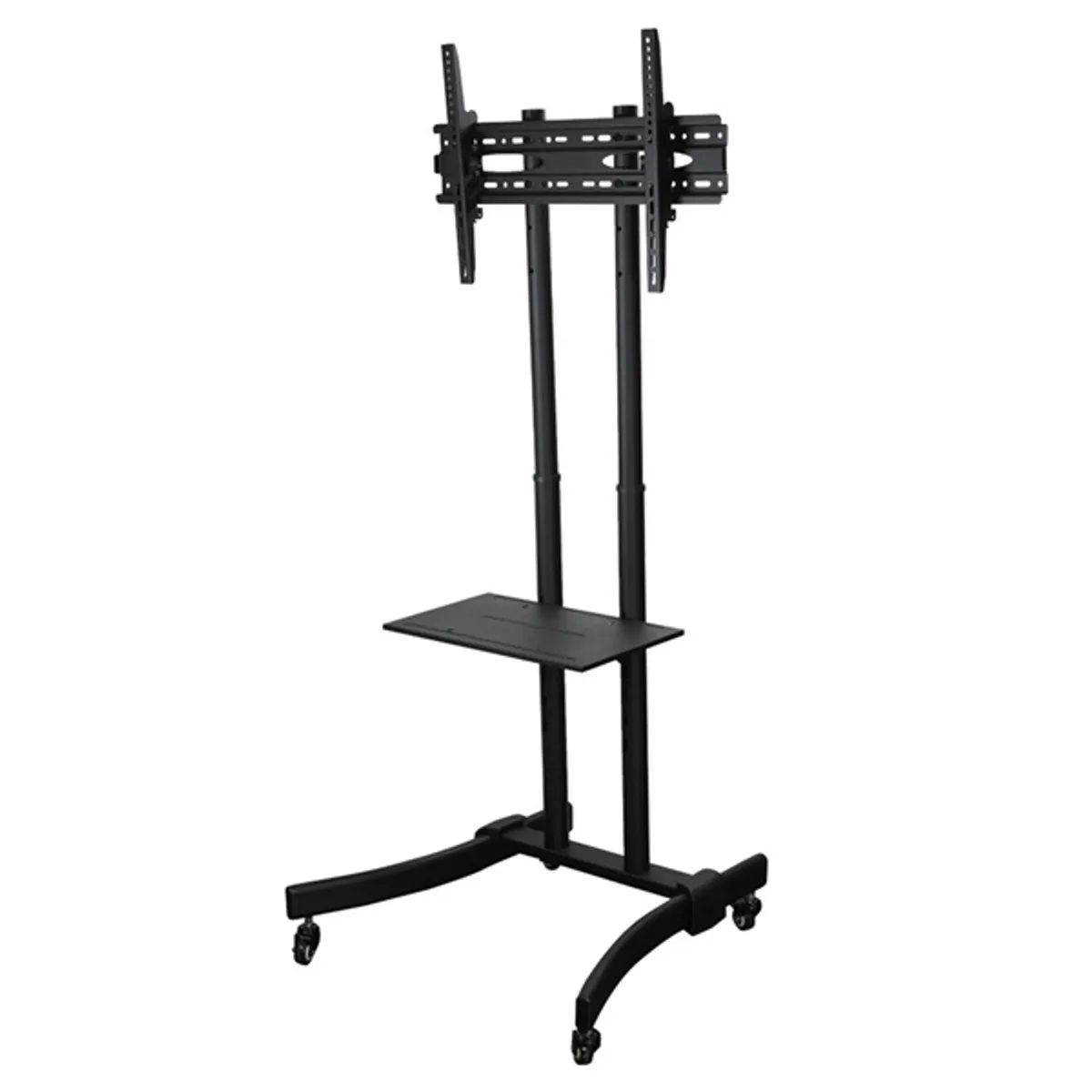 TECHLY ICA-TR23 gurulós padlóállvány 32-70" LCD LED VESA 600x400 teherbírás 40 kg döntés 10 fok magasság 1750 mm polc 485x295 mm alap 670x615 mm #6