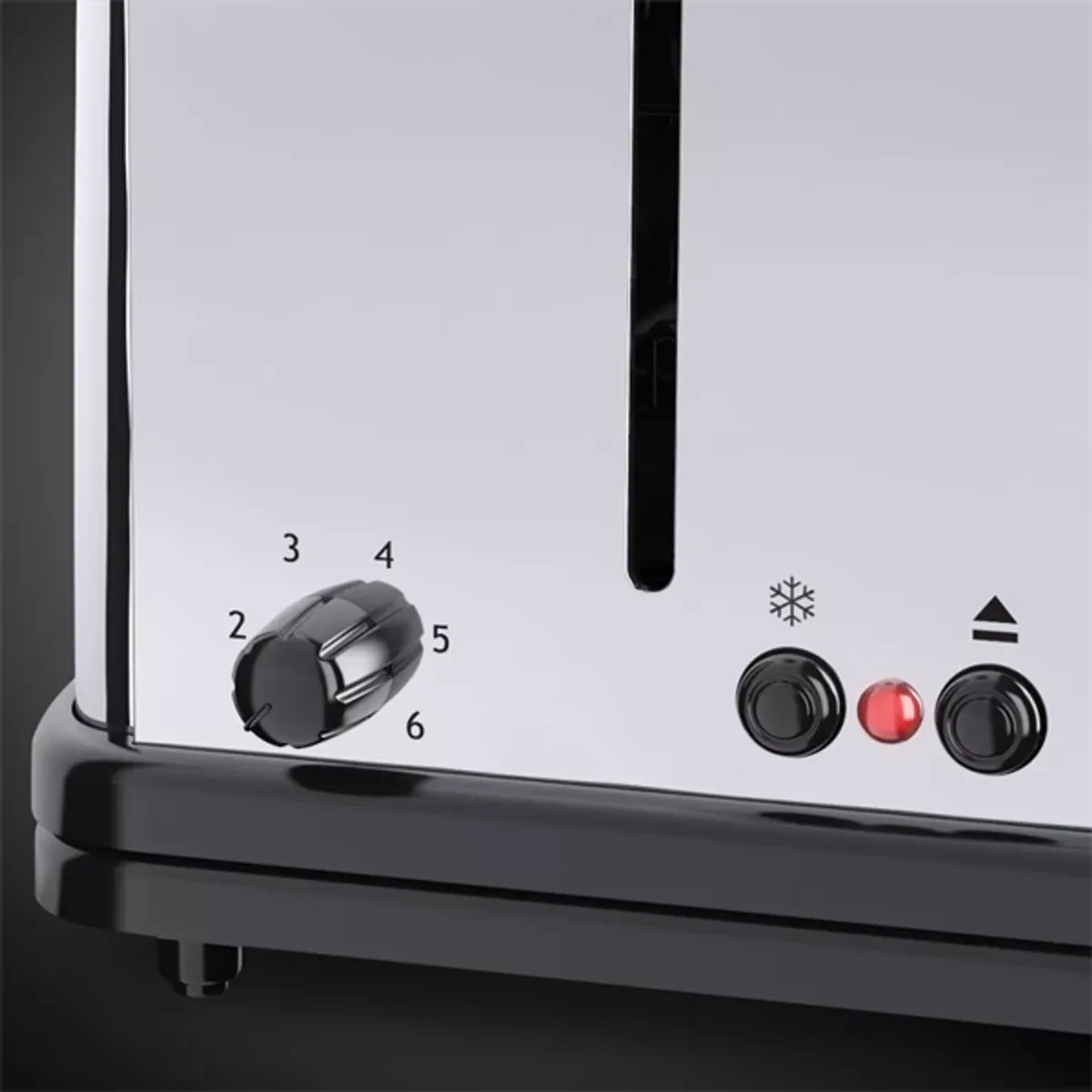 RUSSELL HOBBS 23520-56 Victory 4 szeletes hosszú kenyérpirító 1600 W extra széles nyílások Emeld és nézd meg kiolvasztás zsemlemelegítő rekesz #3